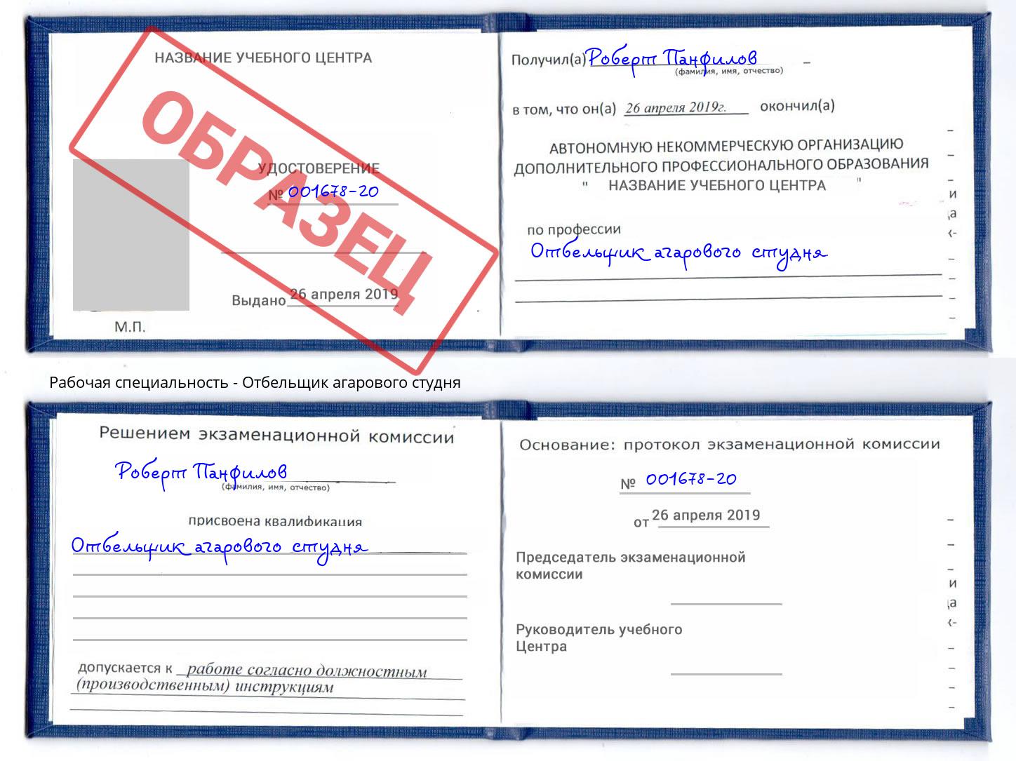 Отбельщик агарового студня Радужный