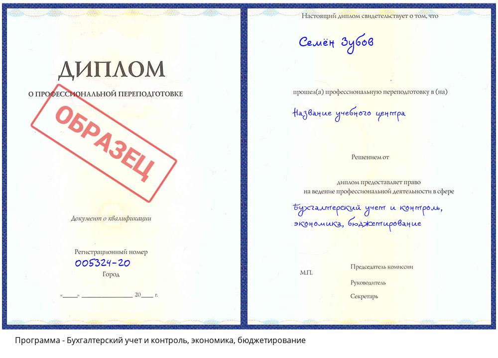 Бухгалтерский учет и контроль, экономика, бюджетирование Радужный