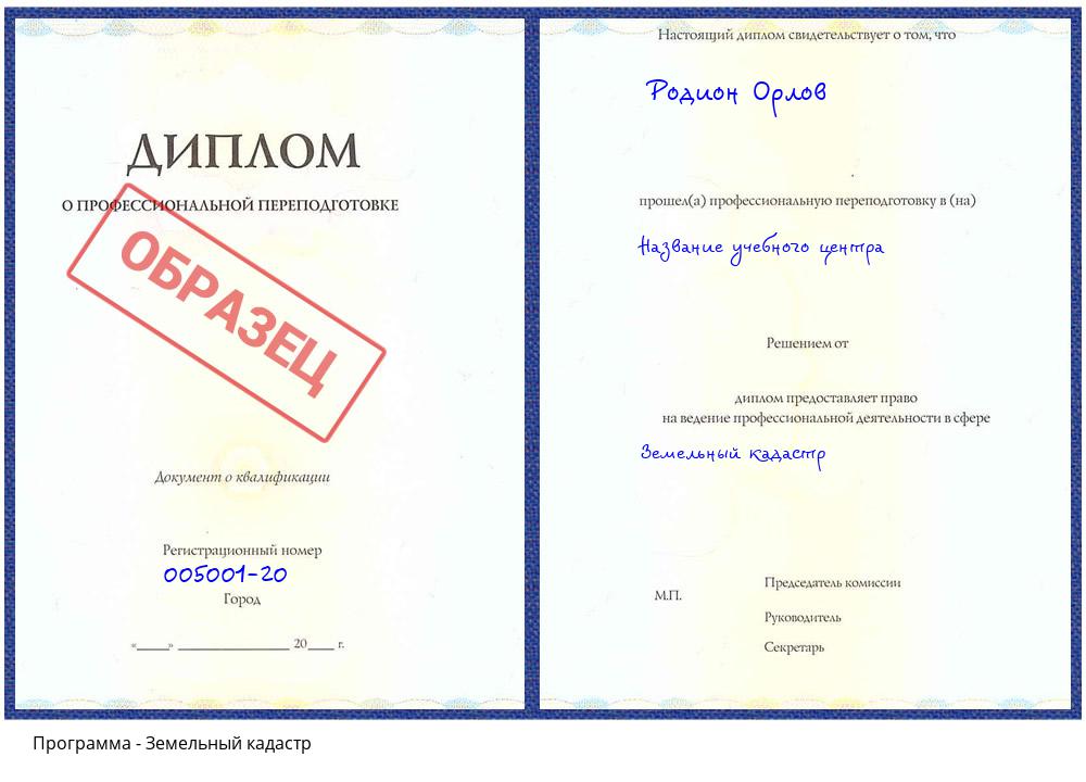 Земельный кадастр Радужный